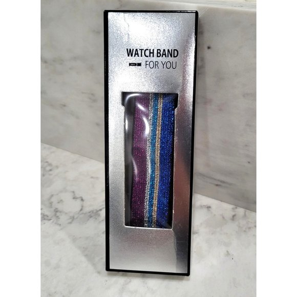 Elastic Watch Band For Apple Watch Double Sided Design Size 38mm-40mm - Picture 1 of 4